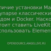 Отличие установки Matrix Synapse классическим методом и Docker Насколько стоит ставить LiveKit