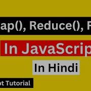 Map Filter Reduce In JavaScript JavaScript Map Filter Reduce Tutorial In Hindi