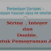 Perbedaan Variabel String Int Double Dalam Bahasa Java Netebens