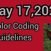 May 17 2026 Color Coding Guidelines