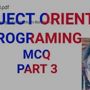 Object Oriented Programming MCQ OOPS MCQ Part 3