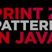 Alphabet Z Shape Pattern In Java