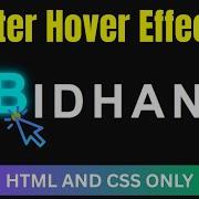 Animated Letter Hover Effect Using HTML CSS Interactive Text Animation Tutorial