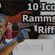 10 Iconic Rammstein Riffs Guitar Tabs Tutorial