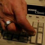 Monroe Printing Calculator Introduction To The Monroe Classic