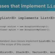 The List Interface