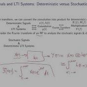 Analysis Of Signals And LTI Systems Deterministic Versus Stochastic