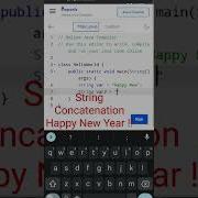 String Concatenation Shorts Ytshorts Newyear Java Programming 2023 Yt Concatenate Concat