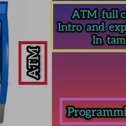 Python Project ATM Full Explanation And Tutorial In Tamil ATM Coding Explain Intro