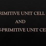 Primitive And Non Primitive Unit Cell Animation