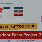 Microsoft Access Write VBA Code For The Search Button Student Form Tutorial 2025