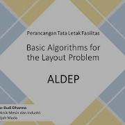 Basic Algorithms For The Layout Problem Part 2 ALDEP