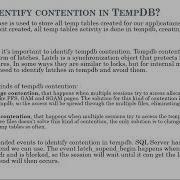 How To Identify Contention In TempDB Sqlserver