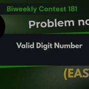 Valid Digit Number Leetcode 3908 Explanation With Code Java