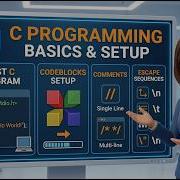 3 C Language First Program In C CodeBlocks Setup Comments Escape Sequences Hindi