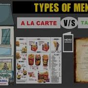 Different Types Of Menu A La Carte Vs Table D Hôte