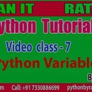 Python Tutorial Video Class 7 Python Variables Part 1 By Ratan Sir