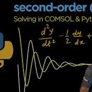 Solving Second Order ODE In Python COMSOL Multiphysics Software Learn With BK Tutorial