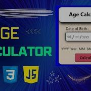 Age Calculator Using Html Css And Javascript Javascript Projects