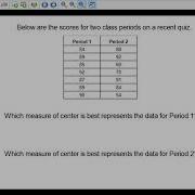 Comparing Data Sets Measures Of Center
