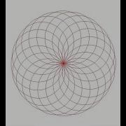 Python Turtle Circular Flower Pattern
