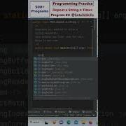 Beginners Java Repeat A String N Times In Java Shorts Java Coding Programming Short
