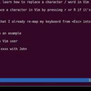 Vim Tutorial Replace Characters With R Command