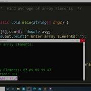 Java Program To Find Average Of An Array Elements Learn Coding