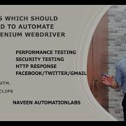 25 Scenarios Should Not Be Automated Using Selenium WebDriver By Naveen AutomationLabs