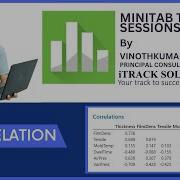 Minitab Tutorials How To Perform Correlation Analysis In Minitab
