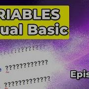 Visual Basic Tutorial 3 Variables