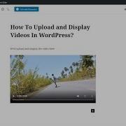 How To Upload And Display Videos In WordPress