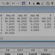 General Regression Minitab