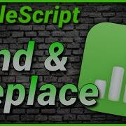 AppleScript Numbers Automate Find And Replace