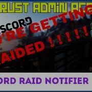 Raid Notifier Discord Integration Rust Admin Academy RAA By SrtBull Rust Tutorial
