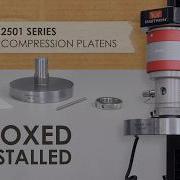 Instron 2501 Series Compression Platens Unboxed And Installed
