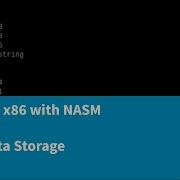 Изучение X86 с помощью NASM работа с данными и стековой памятью