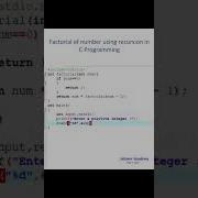 Factorial Of Number Using Recursion In C Programming