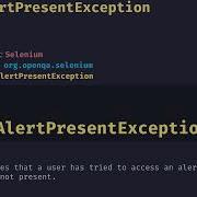 Org Openqa Selenium NoAlertPresentException With Example