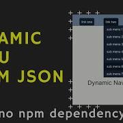 Dynamic Menu From JSON File React Js Nested Sub Menus