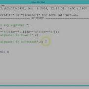 Program To Find Vowel Python Tutorial 2018
