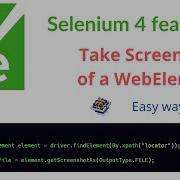Selenium 4 Feature Taking Screenshot Of A WebElement