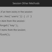 Hands On Web Application Development With Laravel Sessions Usage Packtpub Com