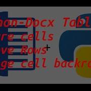 Python Docx Tables Quick Start Guide2 Cell Formatting