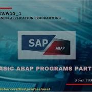 Basic ABAP Programs Part 1