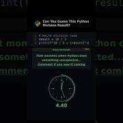 Can You Guess This Python Division Result Pythoncalculation