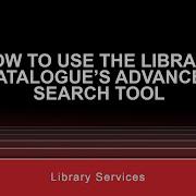 How To Use The Library Catalogue S Advanced Search
