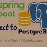 Пример подключения Spring Boot к базе данных PostgreSQL