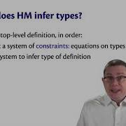 Hindley Milner Type Inference OCaml Programming Chapter 9 Video 37