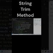 String Trim Method In JavaScript
